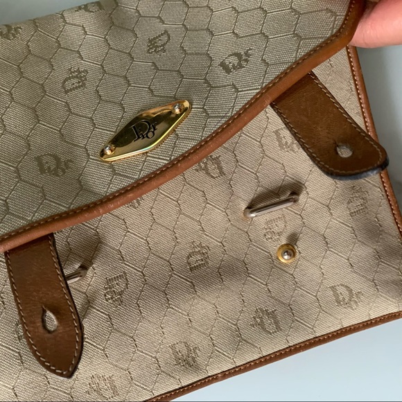 Vintage Christian Dior honeycomb monogram purse - Picture 3 of 16